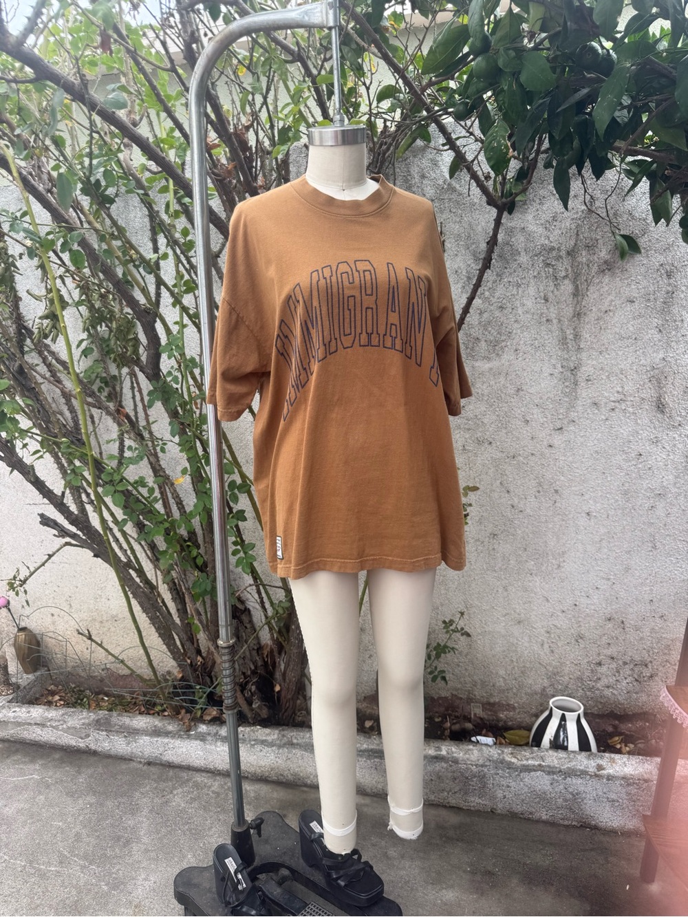 Men's Casual Brown Short Sleeve Graphic Tee